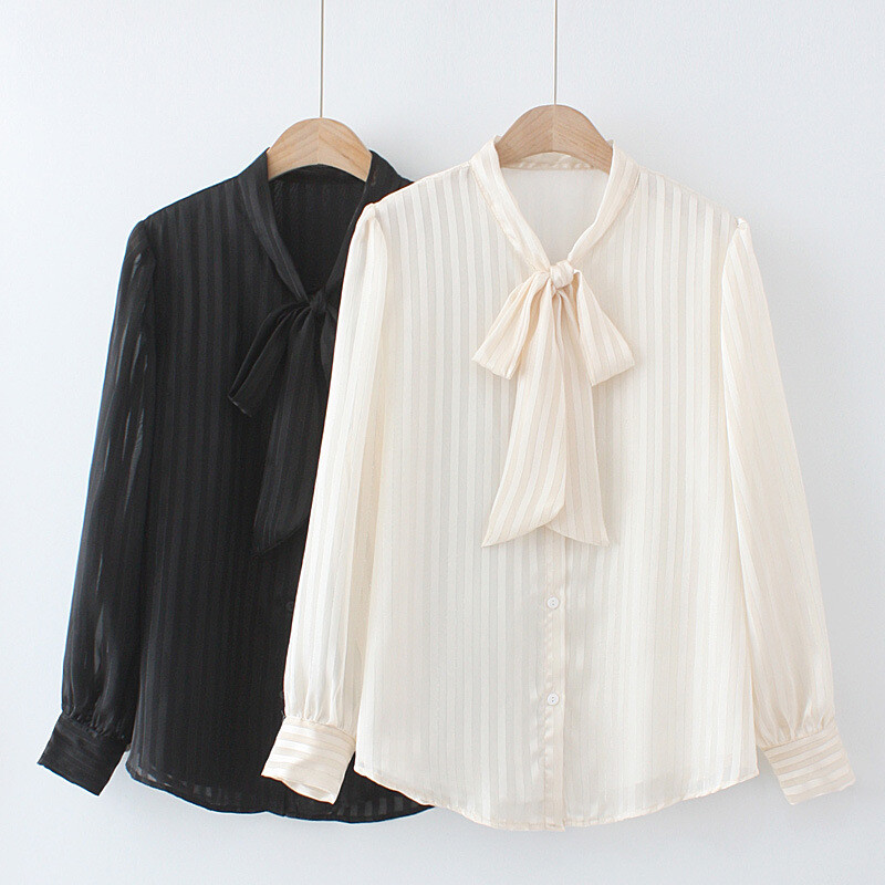long sleeve chiffon top
