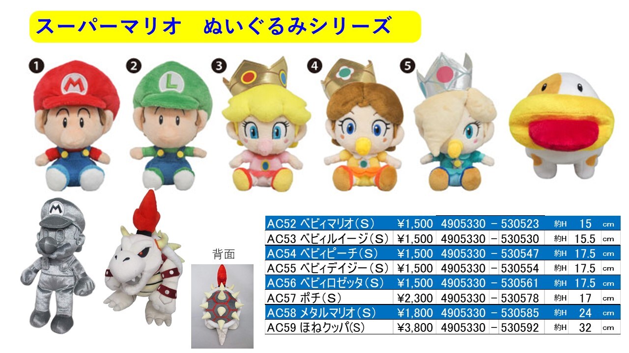 スーパーマリオぬいぐるみ Sサイズ各種 Ac52 59の商品ページ 卸 仕入れサイト スーパーデリバリー スーパーマリオぬいぐるみ Sサイズ各種 Ac52 59の商品ページ 卸 仕入れサイト スーパーデリバリー