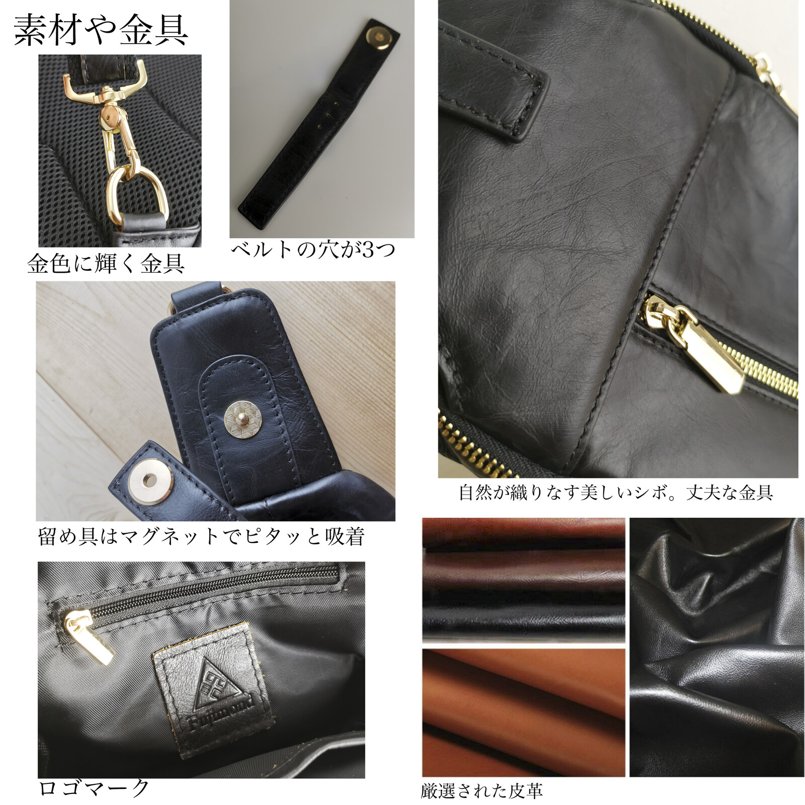 Fuji Genuine Leather Body Bag Mesh Black Import Japanese Products At Wholesale Prices Super Delivery